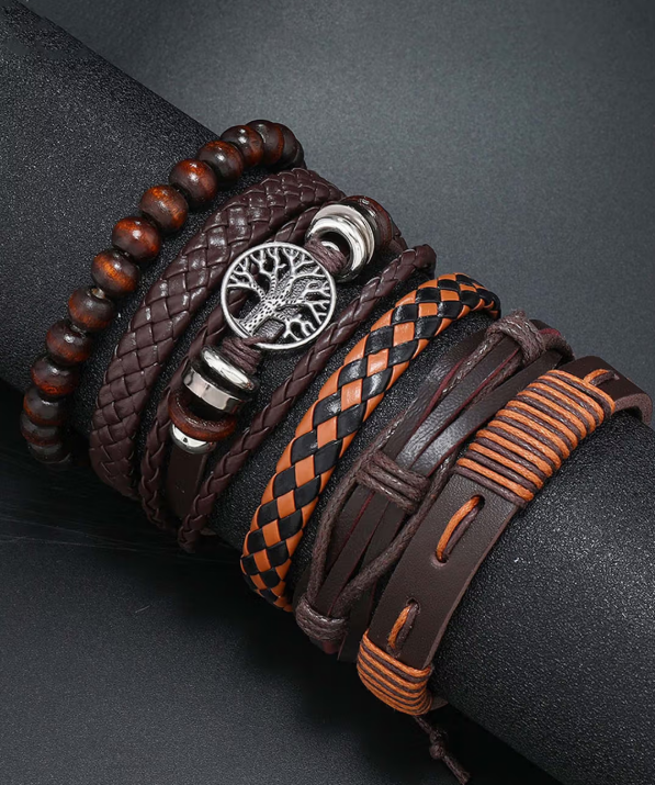 Rudraksha bracelet multiple wooden crafts