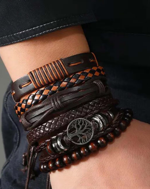 Rudraksha bracelet multiple wooden crafts