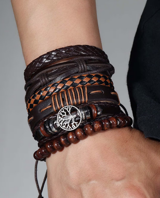 Rudraksha bracelet multiple wooden crafts