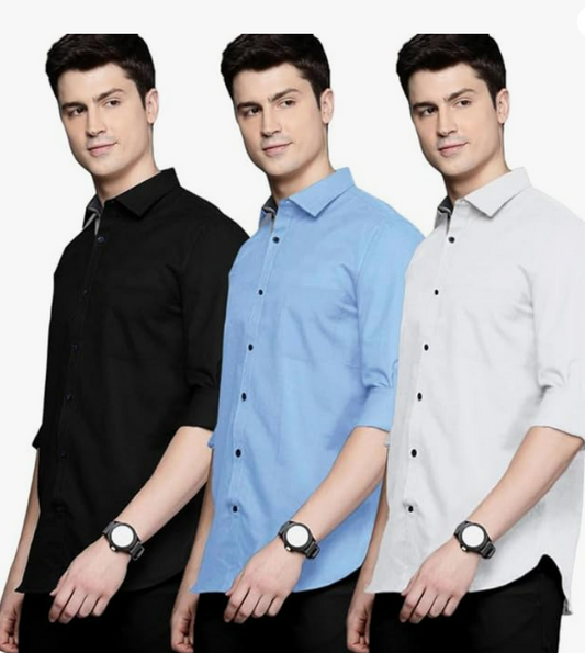 Formal pack of 3 shirts